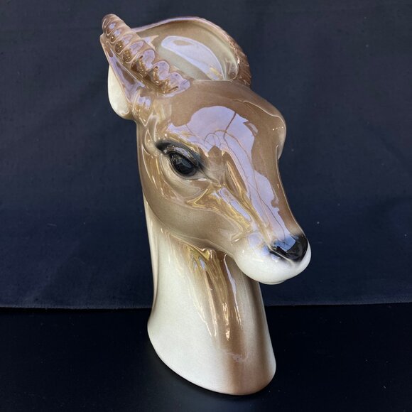 Royal Copley Antelope Gazelle Planter - Picture 3 of 12